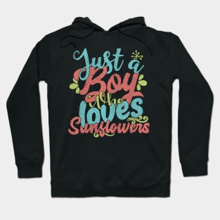 Just A Boy Who Loves Sunflowers Gift product Hoodie